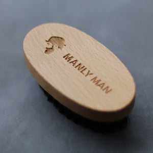 Manly Man Pocket-Sized Wooden Beard Brush