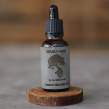 Load image into Gallery viewer, Manly Man Luxury Amber Beard Oil - 30ml