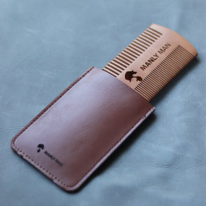 Manly Man Dual-Sided Wooden Beard Comb